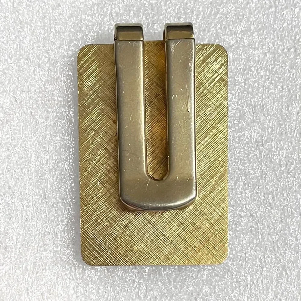 100th US Open Money Clip Pebble Beach Golf Course Gold Tone Anniversary 2000